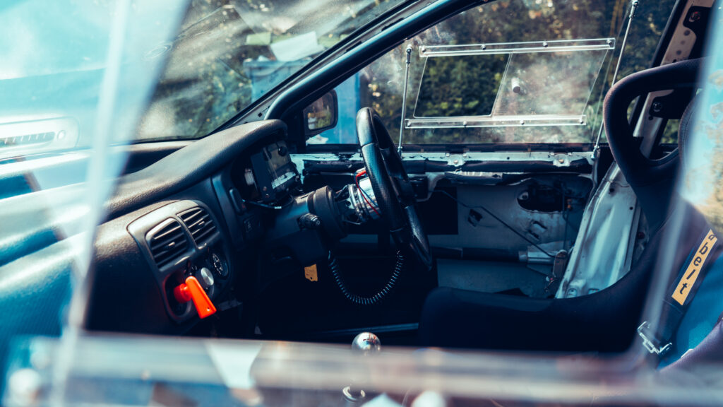 The cockpit with the AIM dashboard in place